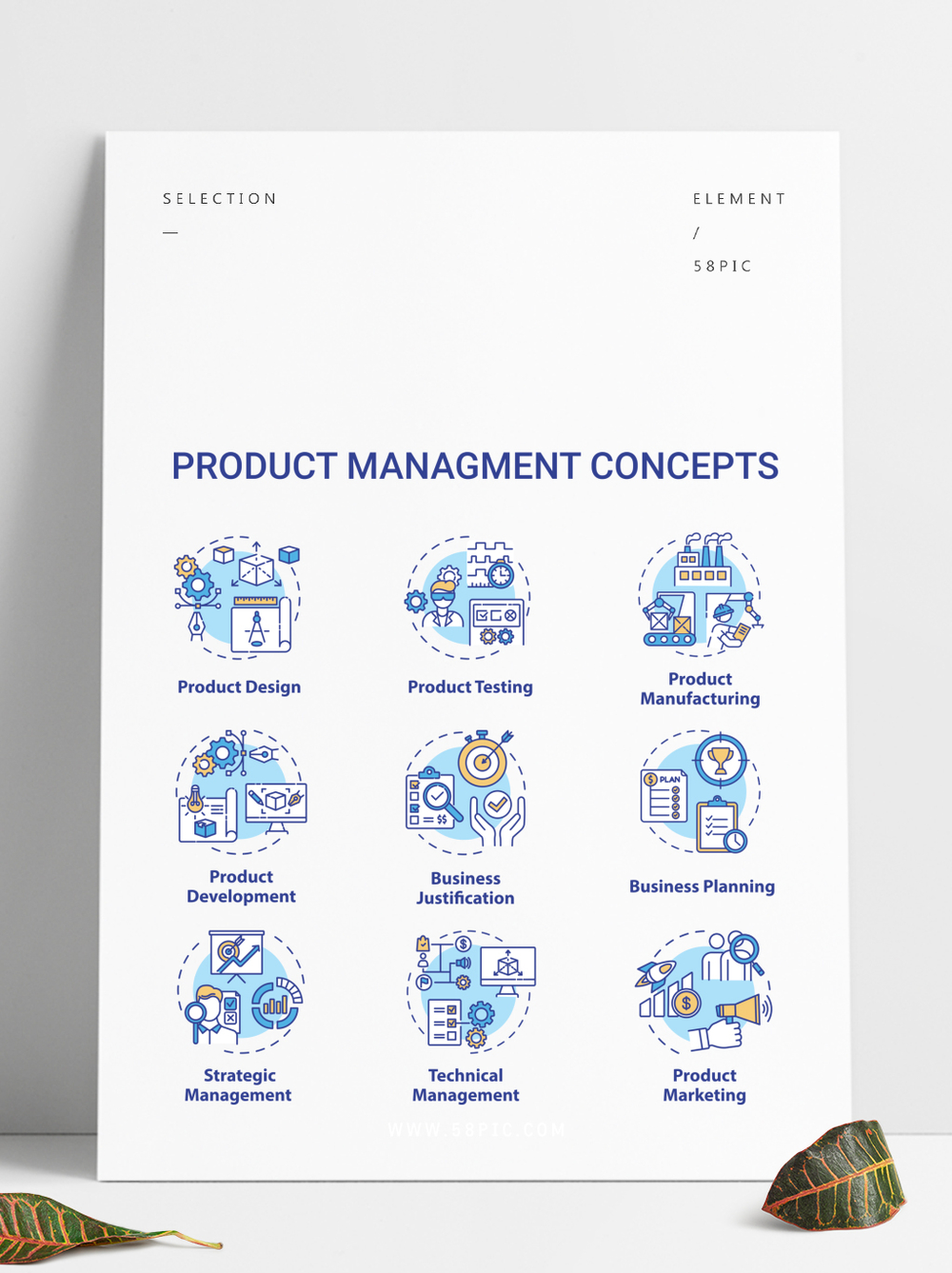 產(chǎn)品管理概念圖標(biāo)集 以視覺化工具驅(qū)動(dòng)銷售業(yè)務(wù)增長